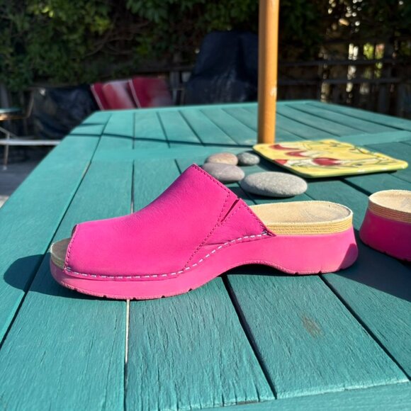 Dansko Ravyn Peep Toe Mule Sandals - Picture 3 of 8